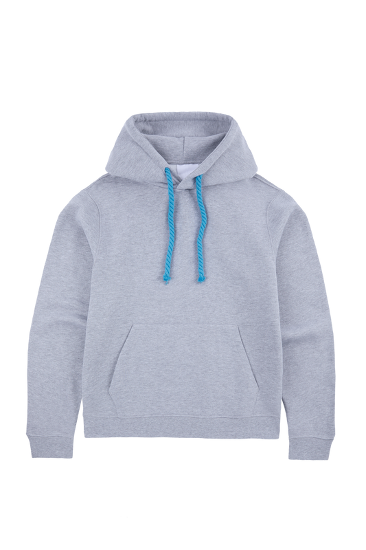 SYNA OG HOOD - GREY MARL/BLUE