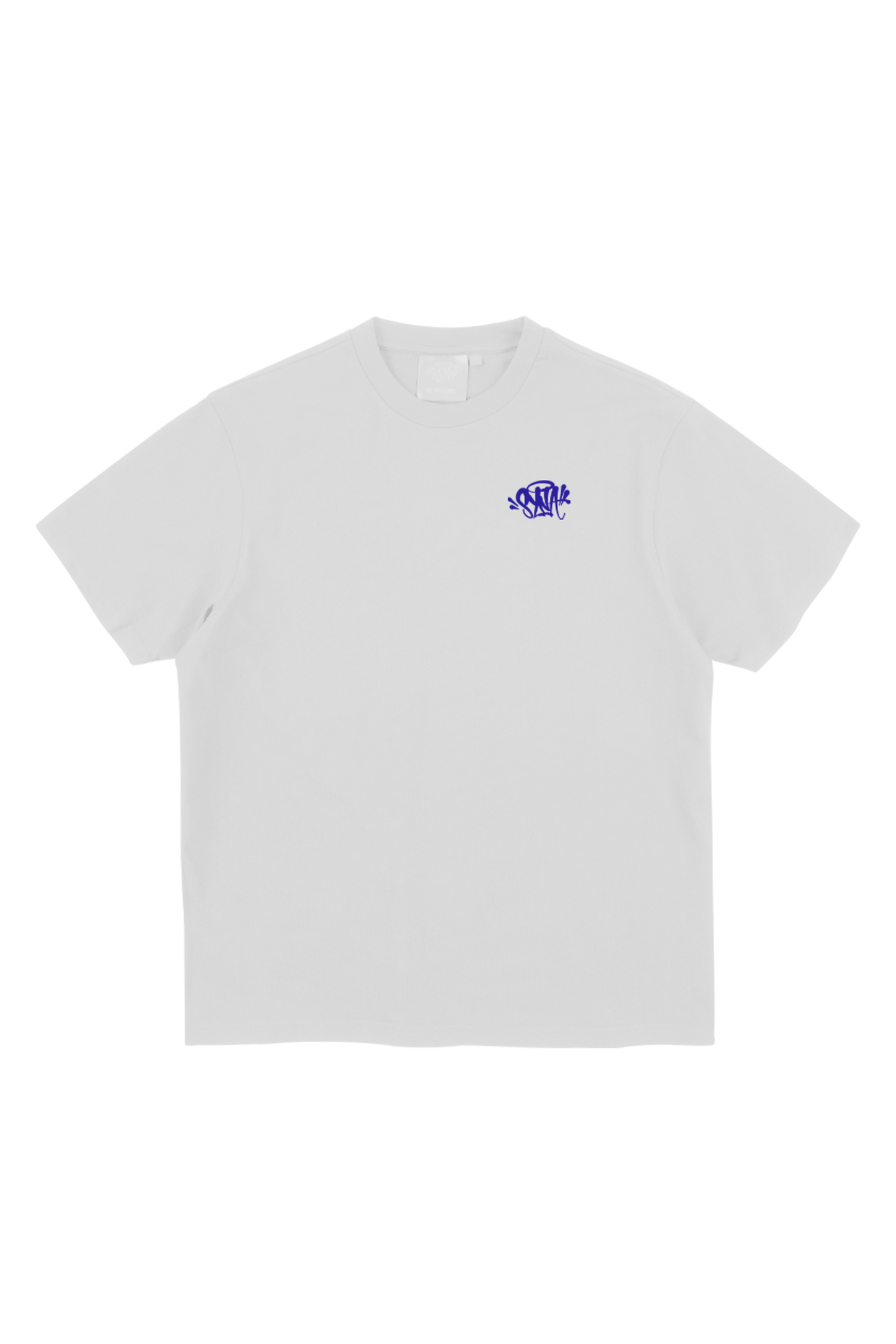 SYNA CORE EMBROIDERED T-SHIRT WHITE/COBALT BLUE