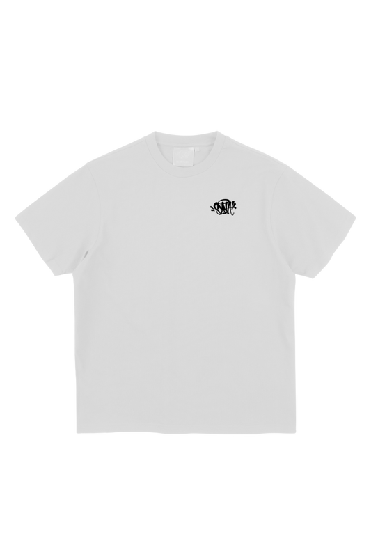 SYNA CORE EMBROIDERED T-SHIRT WHITE/BLACK